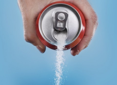 Sugar Pouring From Soda Can